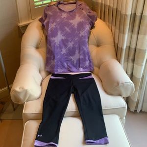 Under Armor work out outfit, small